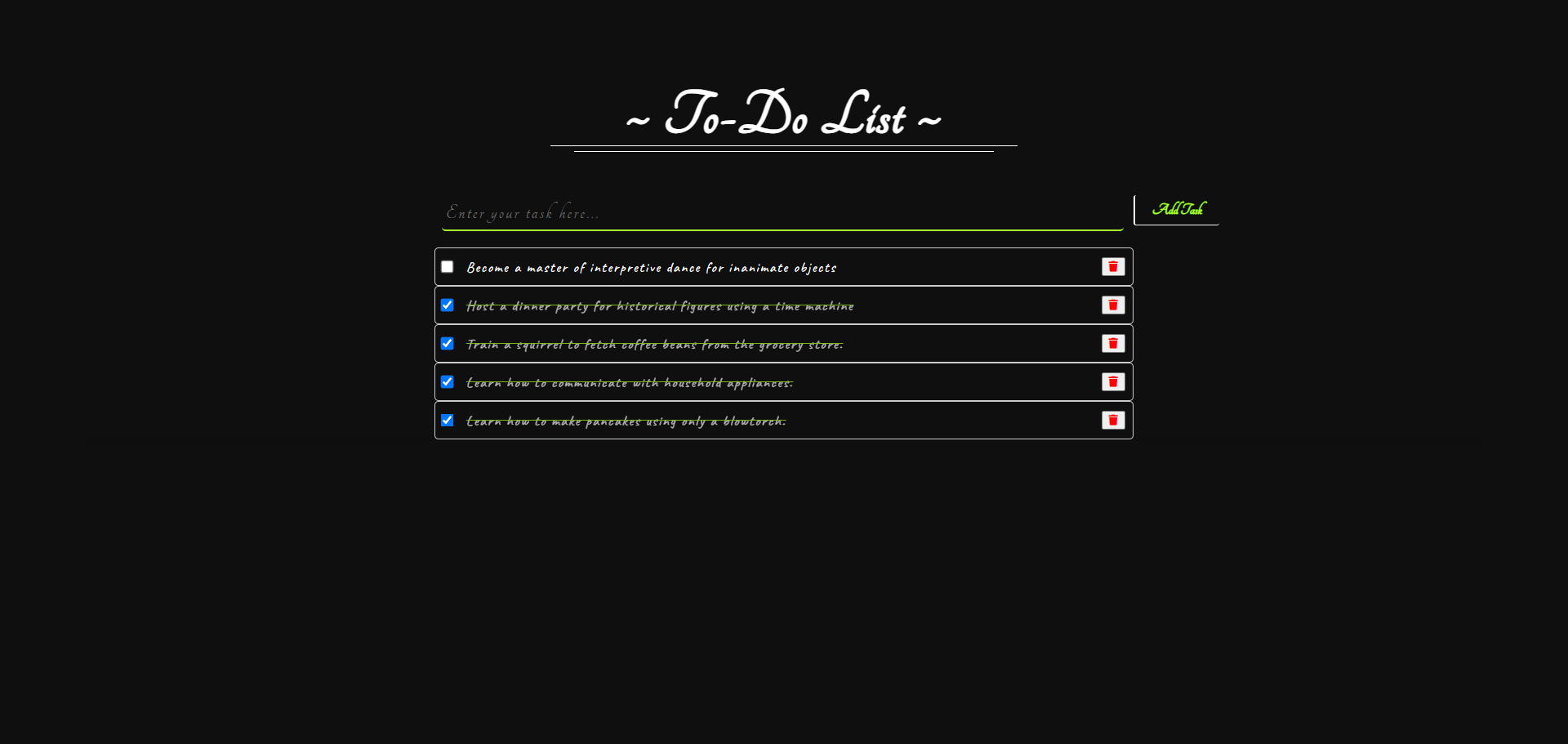 Screenshot of the To-Do.List's site.